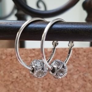 3 for $15 Silver Hoop Charm Ear…